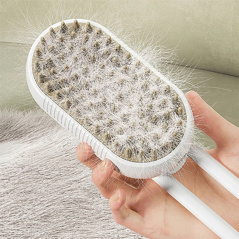 Pecatty-Cat Steam Brush Steamy Dog Brush 3 In 1 Electric Spray Cat Hair Brushes For Massage Pet Grooming Comb Hair Removal Combs Pet Products